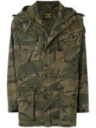 Maharishi Camouflage Print Parka - Green