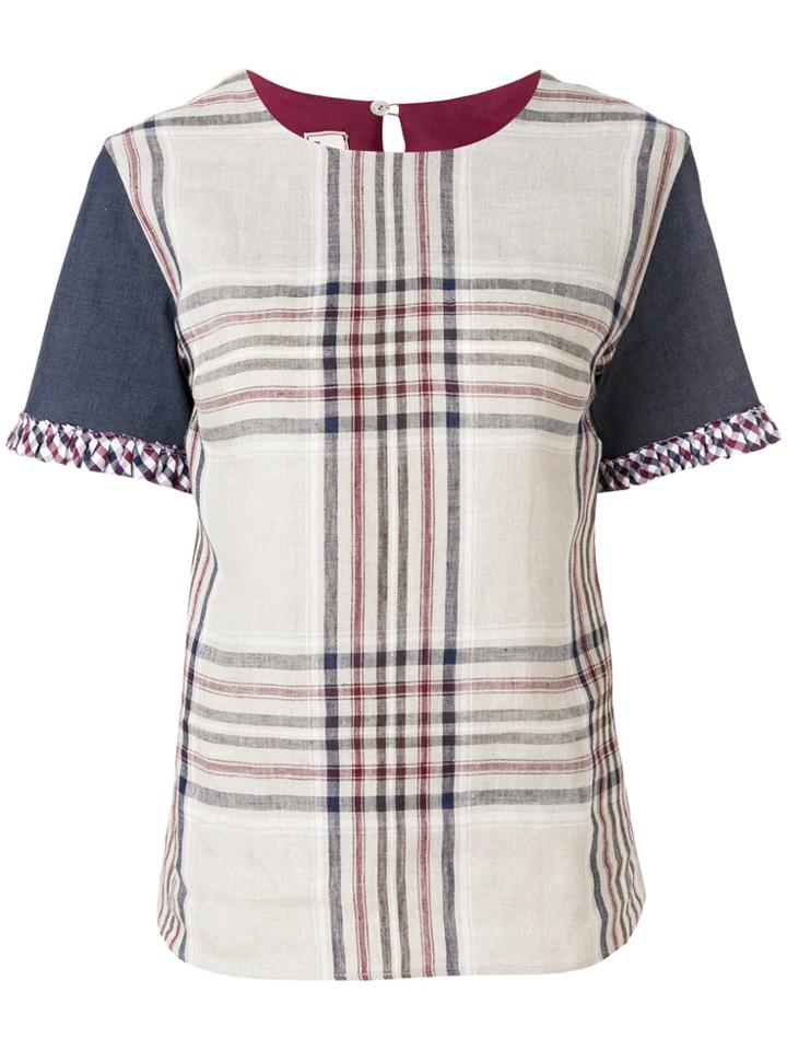 Antonio Marras Checked T-shirt - Nude & Neutrals