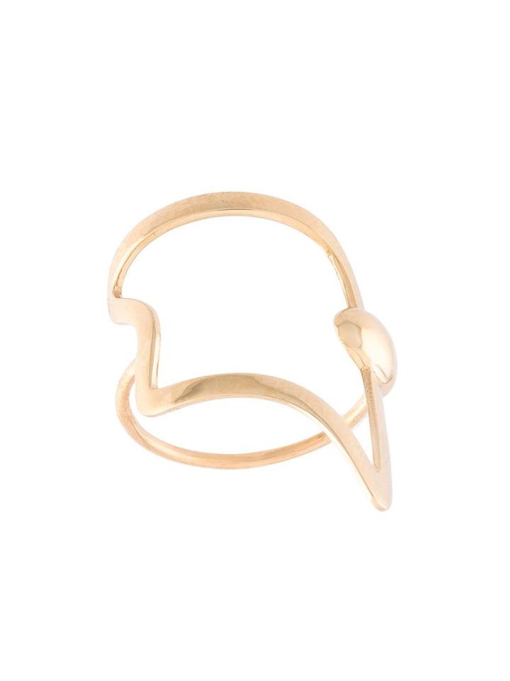 Sarah & Sebastian 'large Marquette' Ring, Women's, Size: Large, Metallic