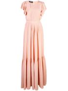 Rochas Onice Ruffle Gown - Pink
