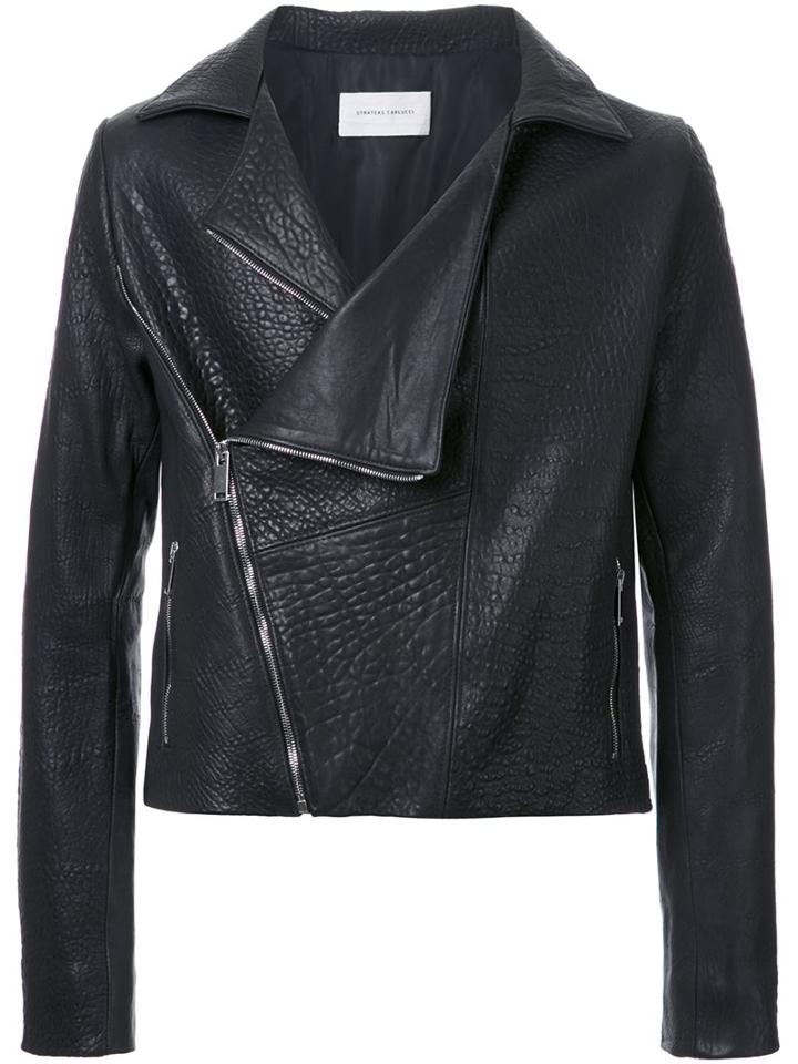 Strateas Carlucci 'anarchy' Jacket, Men's, Size: Large, Black, Lamb Skin