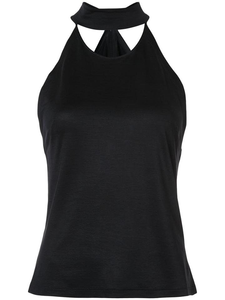 Fleur Du Mal Choker Drape Top - Black
