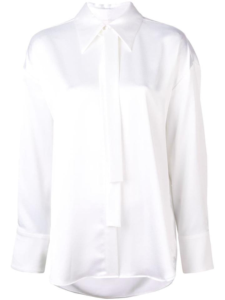 Msgm Logo Print Shirt - White