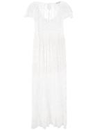 Paco Rabanne Sheer Lace Dress - White