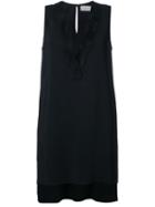 Lanvin Lace Insert Tank Top, Women's, Size: 36, Black, Viscose/spandex/elastane