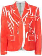 Rohka Boxy Printed Blazer - Red
