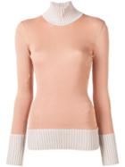 Victoria Beckham Gauge Chunky Knit Top - Nude & Neutrals