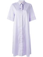 Roksanda Midi Shirt Dress, Women's, Size: 14, Pink/purple, Cotton