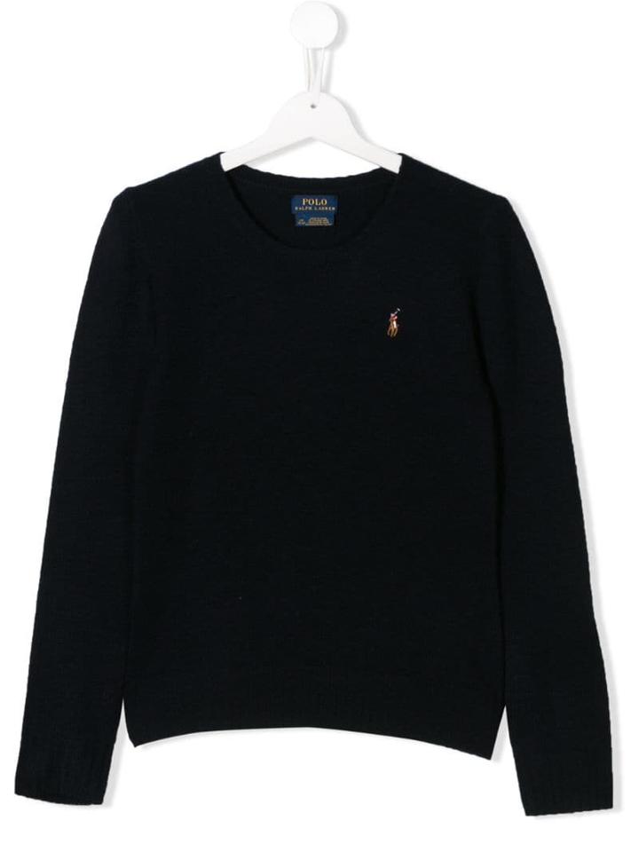 Polo Ralph Lauren Teen Logo Knit Jumper - Blue