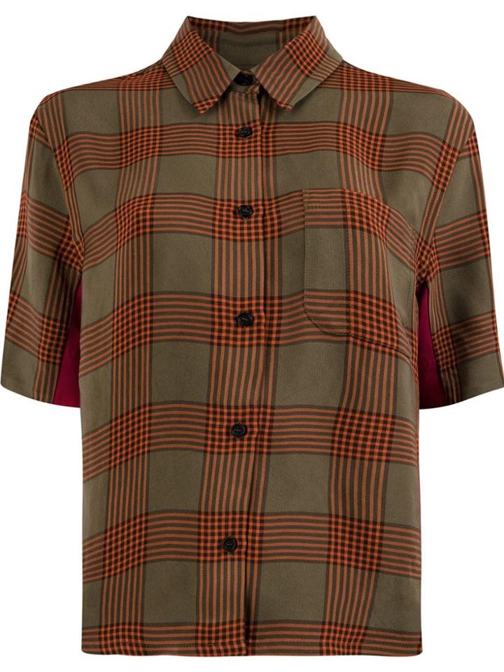 Wales Bonner Plaid Print Shirt - Green