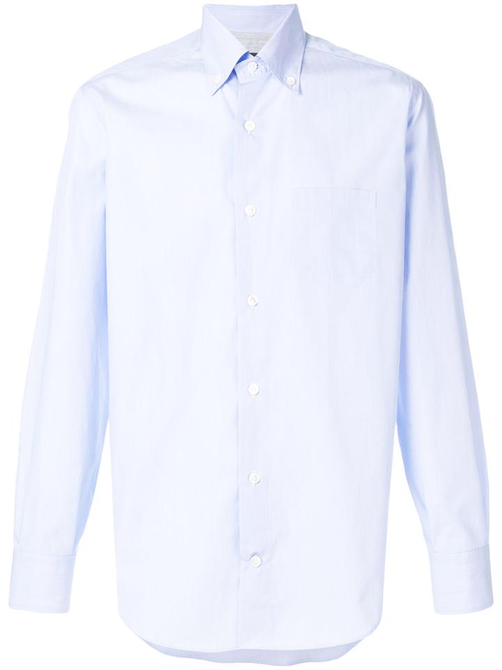 Eleventy Long Sleeved Shirt - Blue