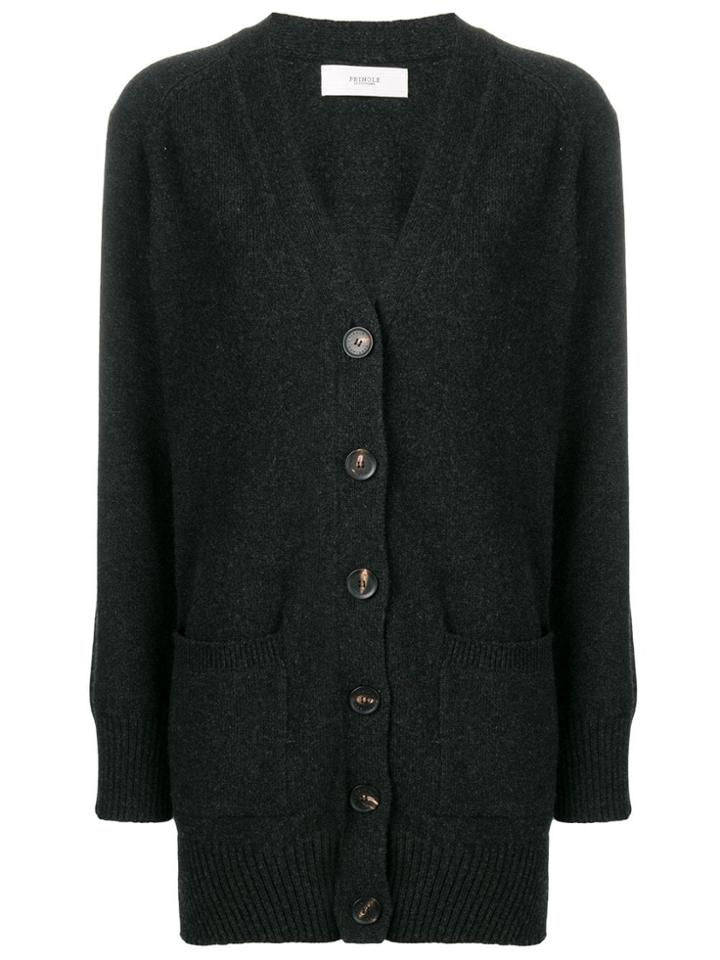 Pringle Of Scotland Long V-neck Cardigan - Grey