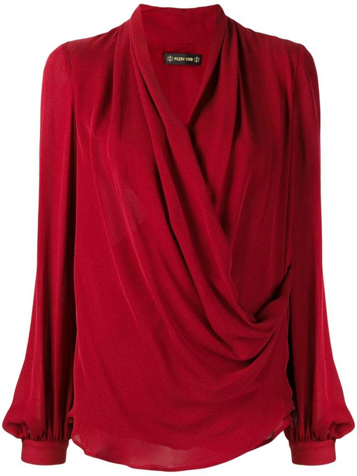 Plein Sud Wrap Blouse - Red