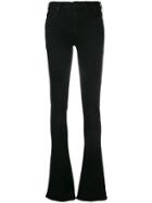 Mother Flared Trousers - Black