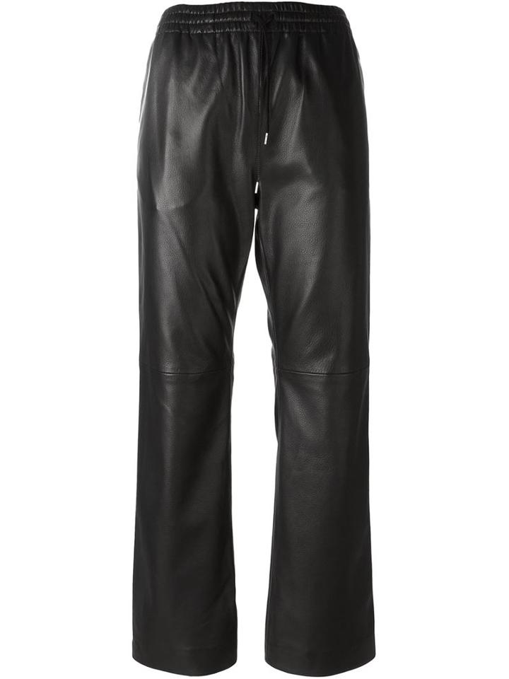 Joseph Elasticated Trousers, Women's, Size: 34, Black, Lamb Skin
