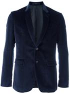 Paul Smith Slim Fit Velvet Blazer, Men's, Size: 38, Blue, Cotton/cupro