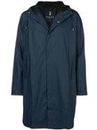 Rains Waterproof Hooded Coat - Blue