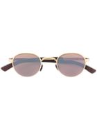 Mykita Round Frame Sunglasses, Men's, Brown, Metal (other)