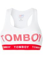Filles A Papa Logo Print Cropped Top - White