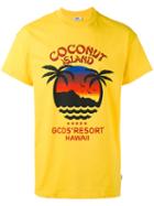 Gcds Coconut Island T-shirt, Men's, Size: Small, Yellow/orange, Cotton