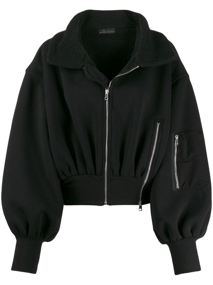 Barbara Bologna Oversized Bomber Jacket - Black
