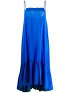 Gianluca Capannolo Ruffled Hem Dress - Blue