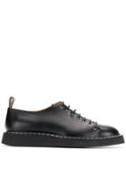 Jil Sander Stitched Lace Up Sneakers - Black