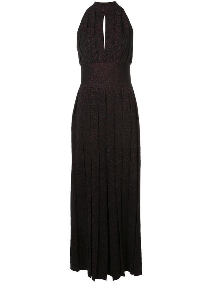 By. Bonnie Young Halterneck Gown - Black