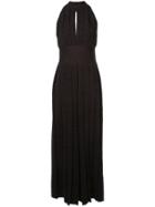 By. Bonnie Young Halterneck Gown - Black