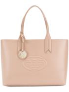 Emporio Armani Front Embossed Logo Bag - Nude & Neutrals