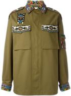 Valentino 'native Couture' Beaded Military Jacket