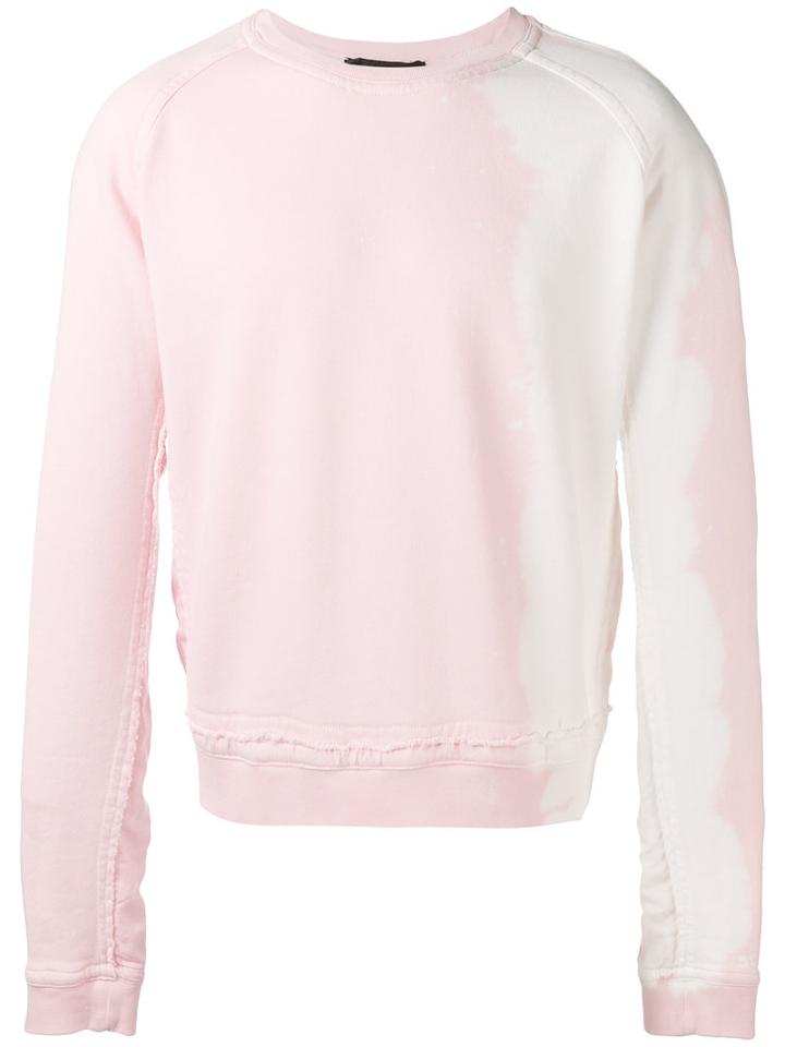 Haider Ackermann - Bleached Trim Sweatshirt - Men - Cotton - M, Pink/purple, Cotton