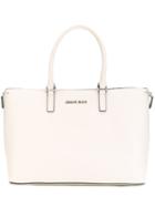 Armani Jeans - Top Zip Tote - Women - Polyester - One Size, White, Polyester