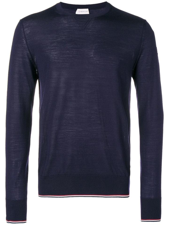 Moncler Fine Knit Jumper - Blue