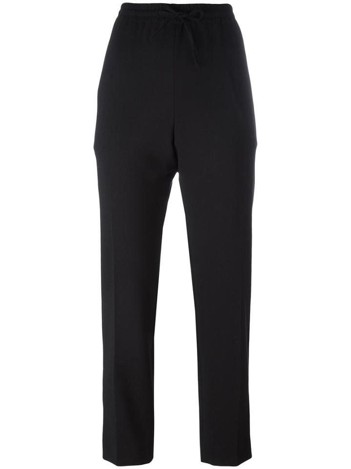 Joseph - Tailored Drawstring Trousers - Women - Polyester/spandex/elastane/acetate/virgin Wool - 38, Black, Polyester/spandex/elastane/acetate/virgin Wool