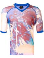 Jean Paul Gaultier Vintage Tropical Print Sheer T-shirt - Blue