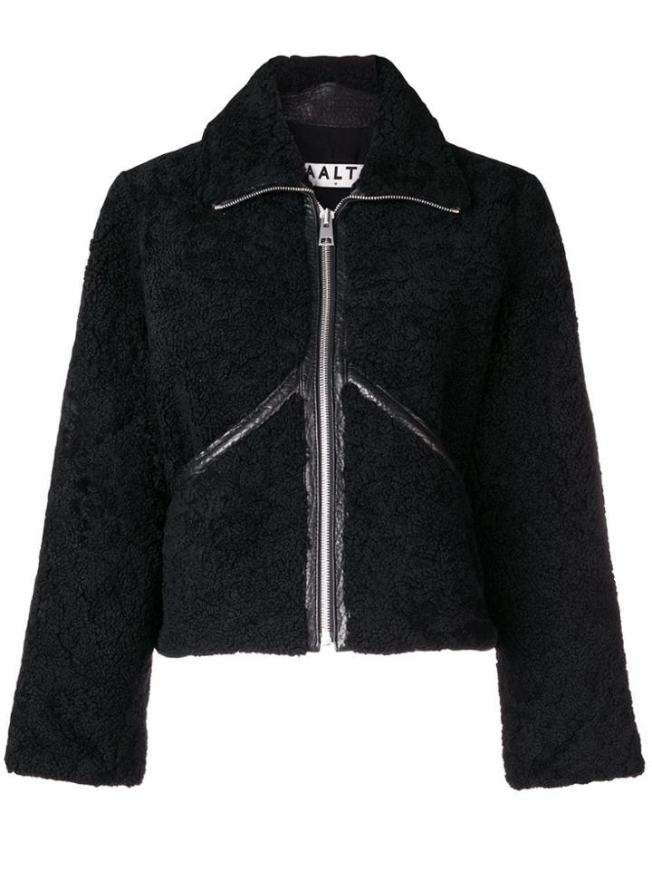 Aalto Shearling Zip-up Jacket - Black