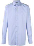 Tom Ford Classic Long Sleeve Shirt, Men's, Size: 43, Blue, Cotton