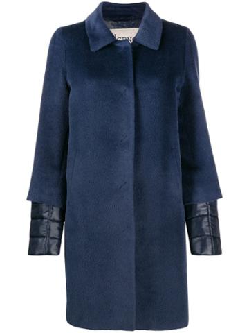 Herno Padded Wool Coat - Blue