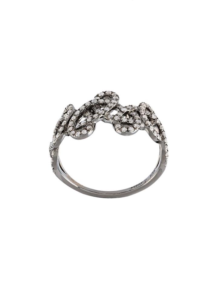 Anissa Kermiche 'tatouage' Pave Diamond Ring, Women's, Size: G 1/2, Metallic