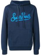 Mc2 Saint Barth Logo Print Hoodie - Blue