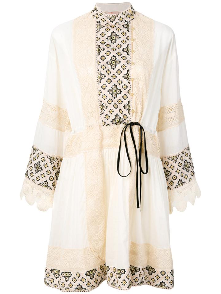 Tory Burch Prairie Style Carlotta Dress - Nude & Neutrals