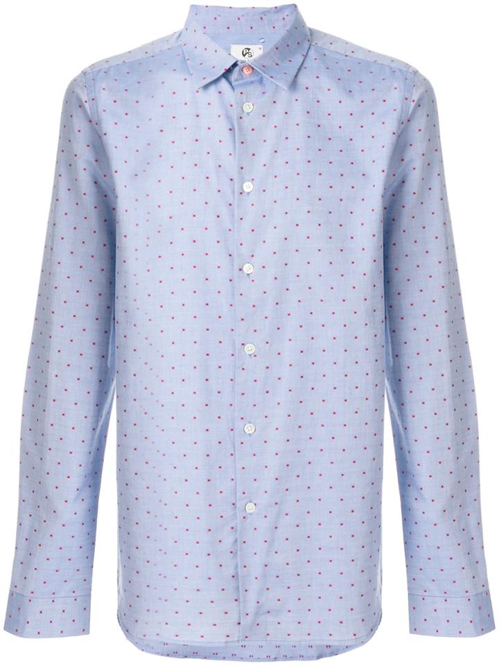 Ps By Paul Smith Dotted Shirt - Blue