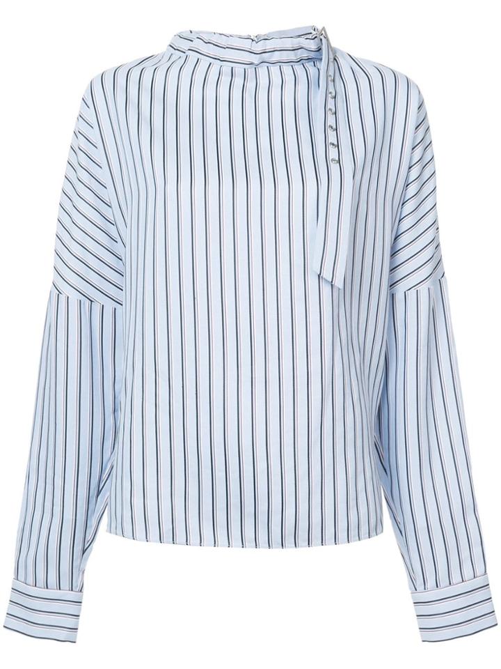 Tibi Striped Blouse - Blue
