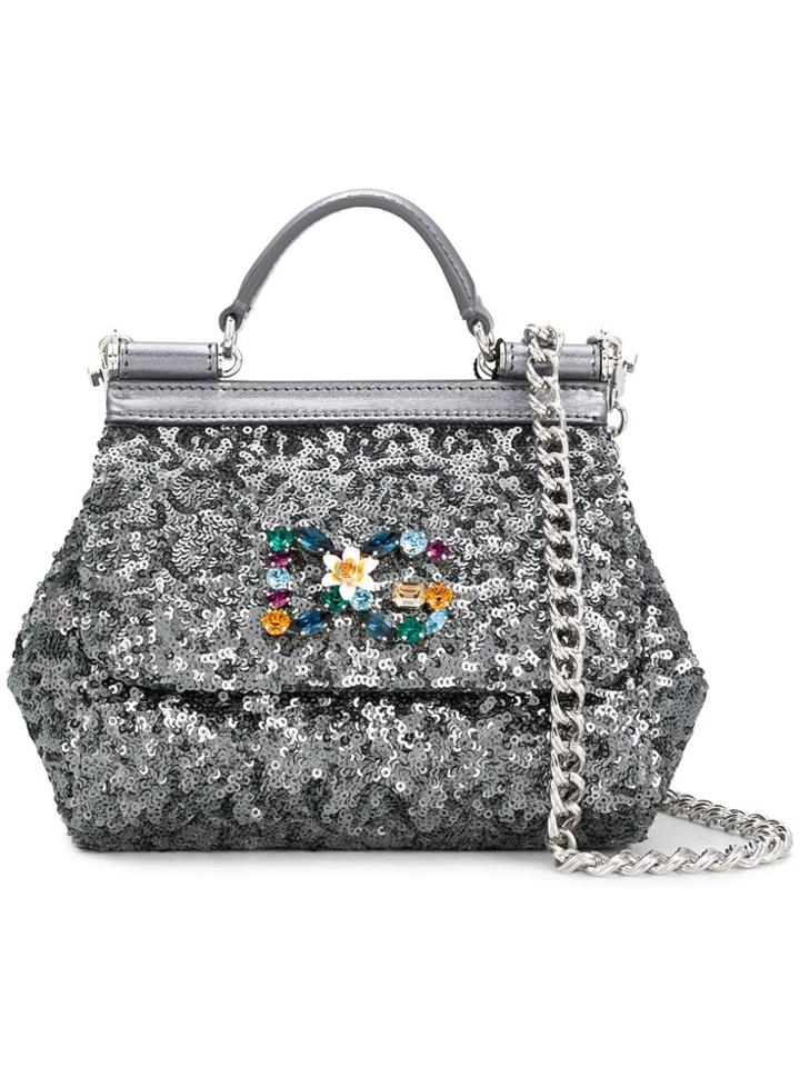 Dolce & Gabbana Mini Sicily Bag - Grey