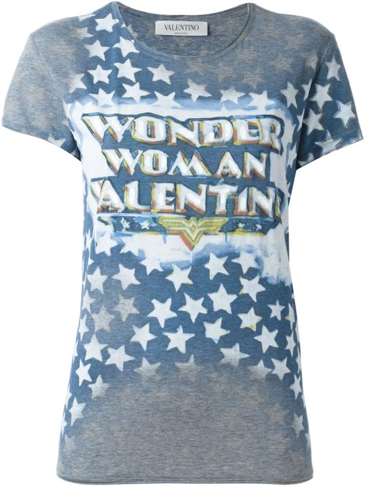 Valentino 'star Studded' Wonder Woman T-shirt