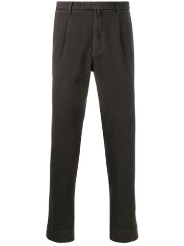Dell'oglio High Waisted Tailored Trousers - Brown