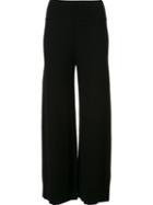Sonia Rykiel High-waisted Cropped Trousers, Women's, Size: Small, Black, Cashmere/virgin Wool