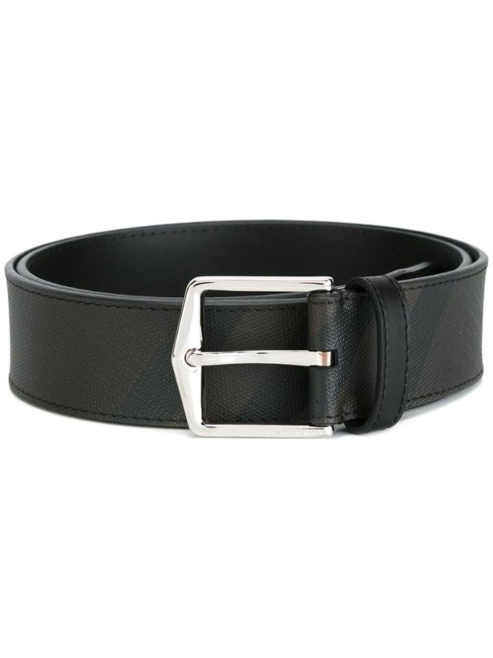 Burberry Stripe Pattern Belt - Brown