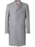 Thom Browne Midi Chesterfield Coat - Grey